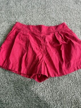 Abercrombie & Fitch Hot Pink Linen Shorts